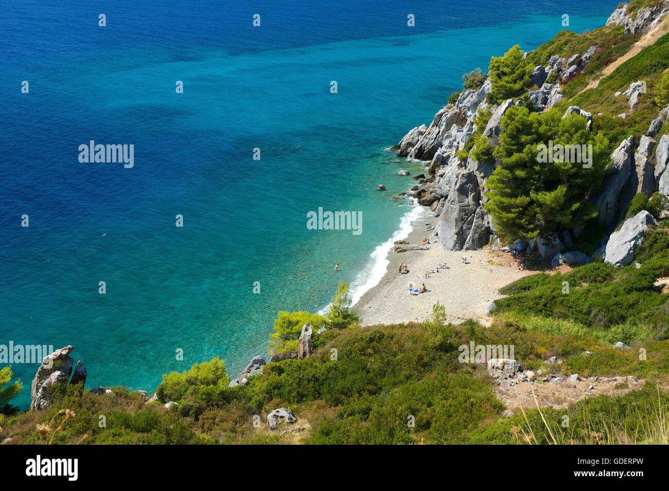 Agia Paraskevi, Kassandra, Chalkidiki, Chalkidiki, Griechenland Stockfoto