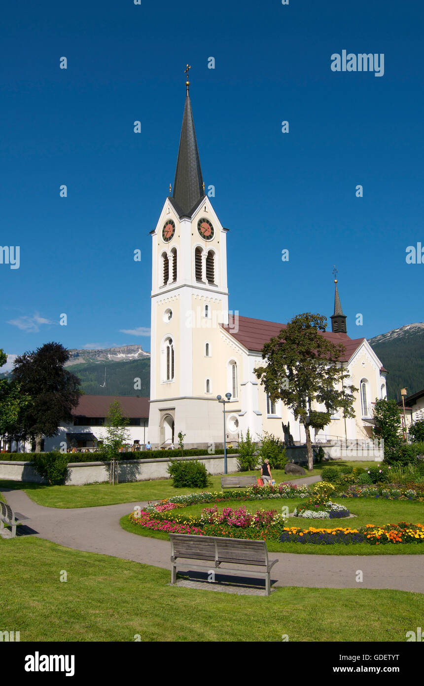 Riezlern, Kleinwalsertal Tal, Allgäu, Vorarlberg, Österreich Stockfoto