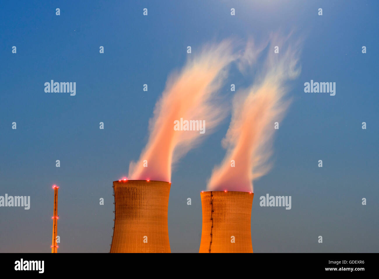 Kernkraftwerk Grafenrheinfeld, Bavaria, Germany, Schweinfurt Stockfoto