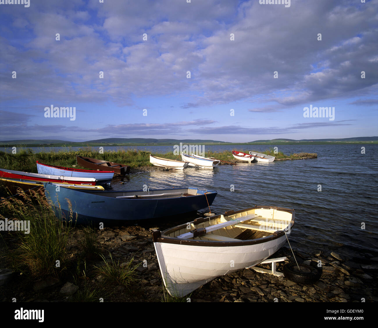 GB - Schottland: Loch Harray auf Mainland der Orkney Stockfoto