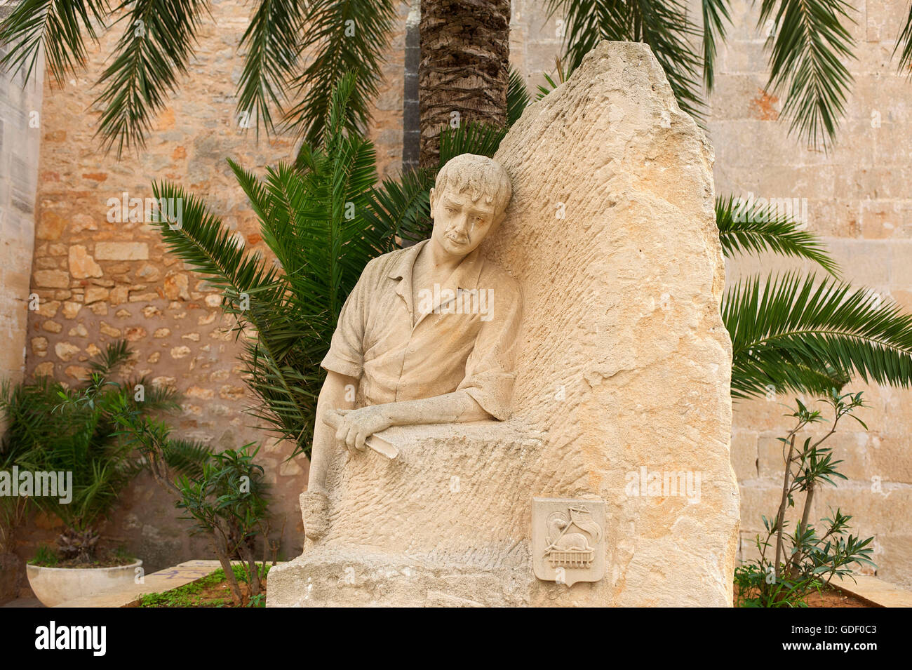 Skulptur in Santanyi, Mallorca, Balearen, Spanien Stockfoto