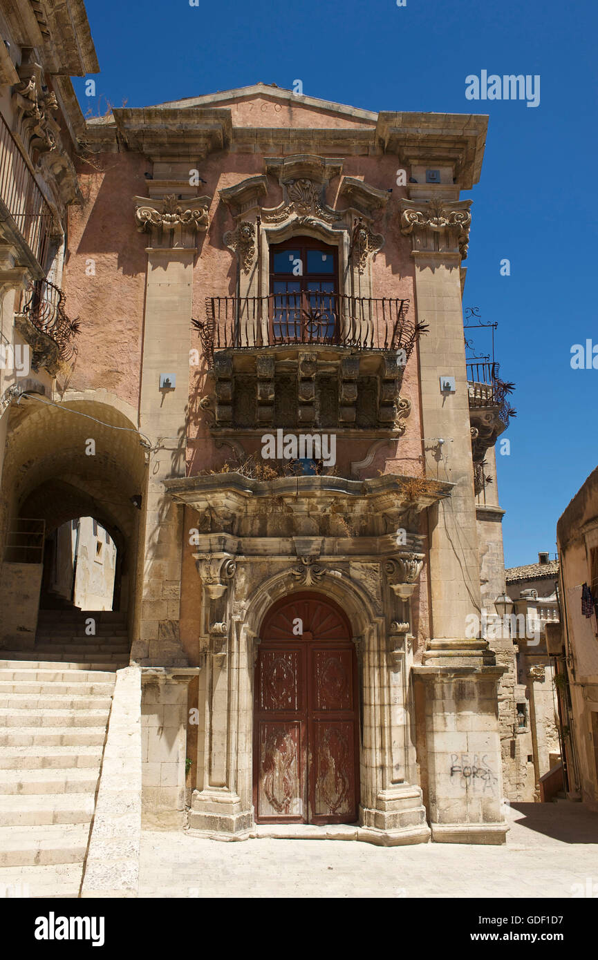 Altstadt, Ragusa Ibla, Val di Noto, Sizilien, Italien Stockfoto