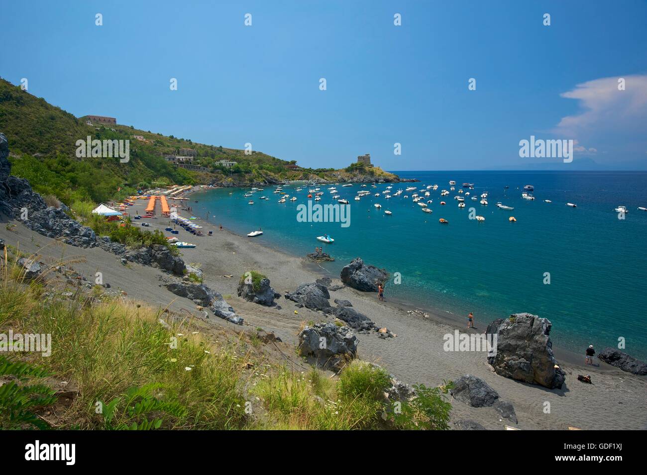 San Nicola Arcella, Kalabrien, Italien Stockfoto