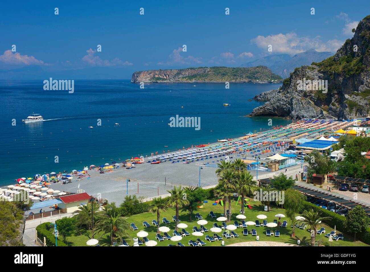 San Nicola Arcella, Kalabrien, Italien Stockfoto