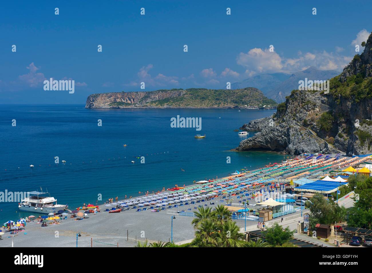 San Nicola Arcella, Kalabrien, Italien Stockfoto