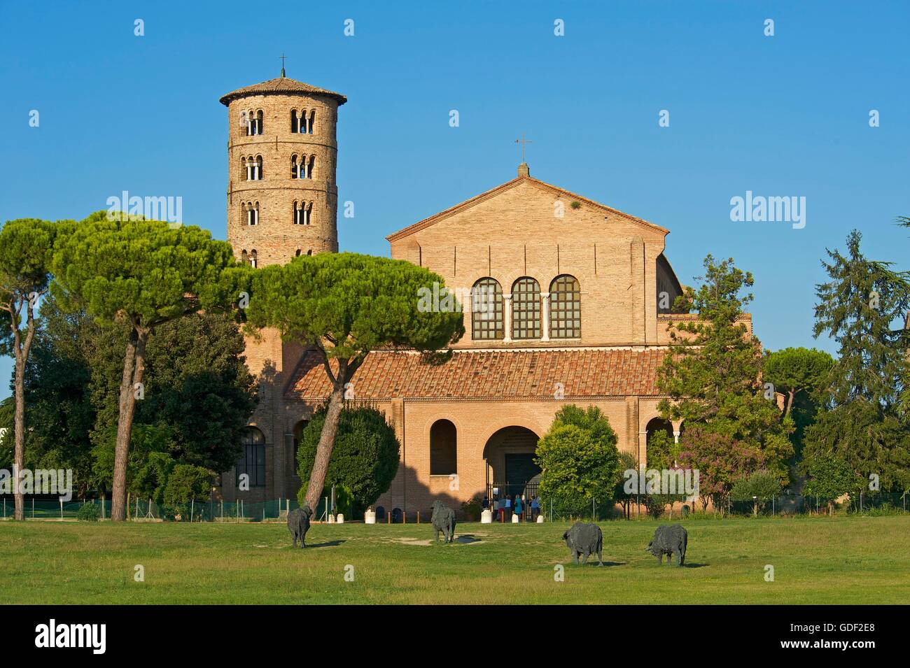 Basilica di Sant'Apollinare in Classe, UNESCO-Welterbe, Ravenna, Emilia Romagna, Italien Stockfoto