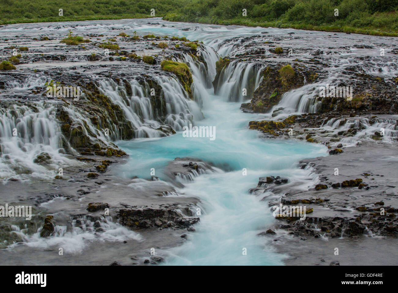 Bruarfoss, Island Stockfoto