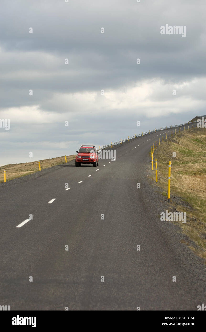 Straße, Snaefellsnes Halbinsel, Island, Europa Stockfoto
