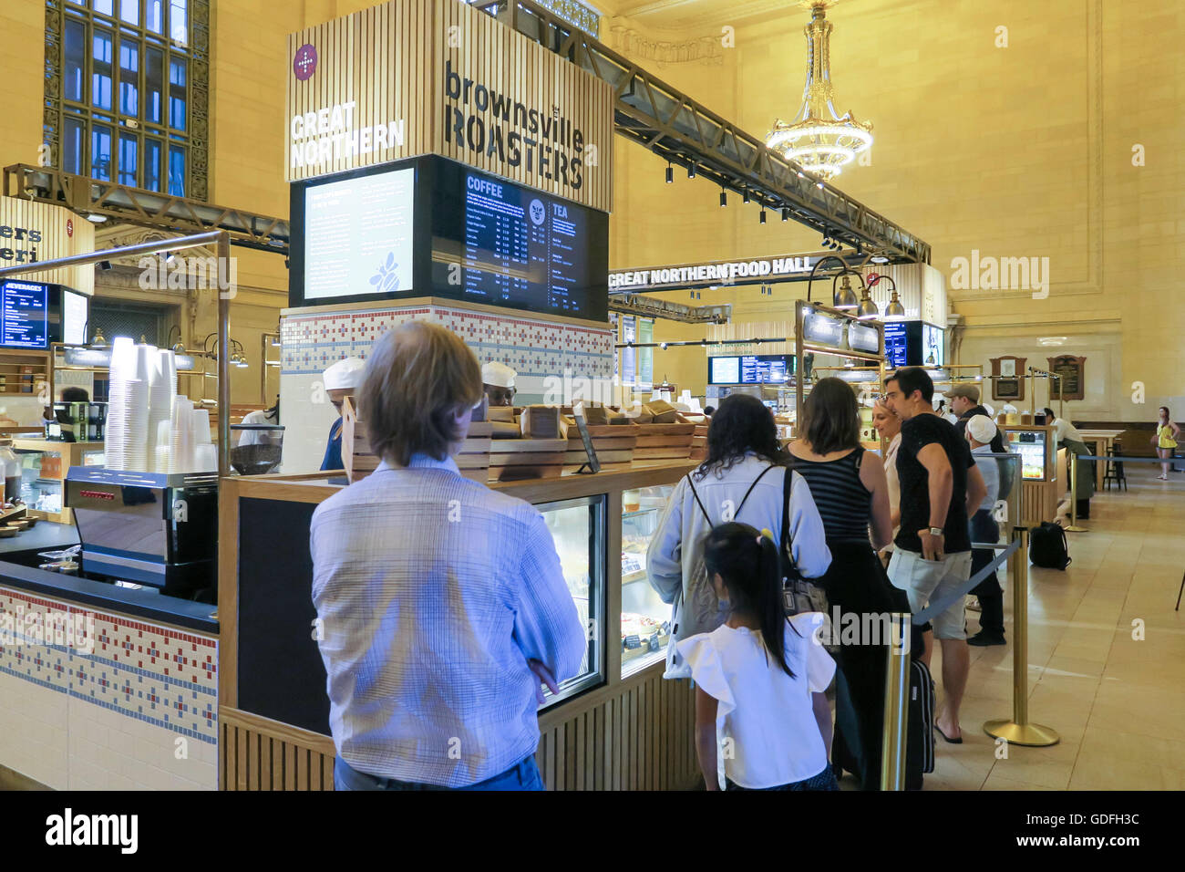 Der Great Northern Food Hall ist in Vanderbilt Hall im Grand Central Terminal, New York City, USA Stockfoto