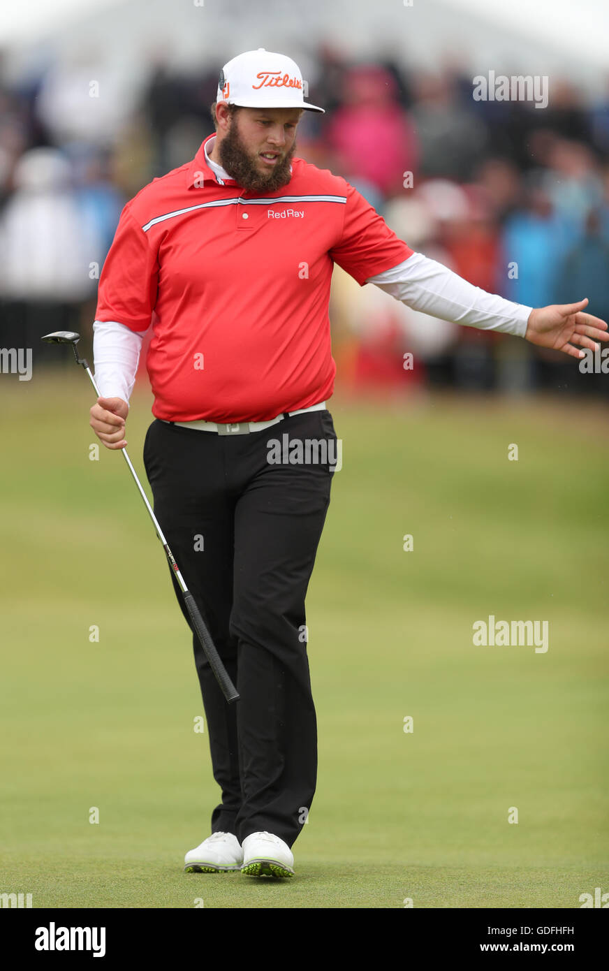 Englands Andrew Johnston bei Tag drei der The Open Championship 2016 im Royal Troon Golf Club, South Ayrshire. PRESSEVERBAND Foto. Bild Datum: Samstag, 16. Juli 2016. Vgl. PA Geschichte GOLF Open. Bildnachweis sollte lauten: David Davies/PA Wire. Einschränkungen: Editorial verwenden nur - nicht für kommerzielle Zwecke. Standbild-Gebrauch bestimmt. Die Open Championship Logo und klare Verbindung zu The Open Website (TheOpen.com) auf Website-Veröffentlichung enthalten sein. Rufen Sie + 44 (0) 1158 447447 für weitere Informationen. Stockfoto