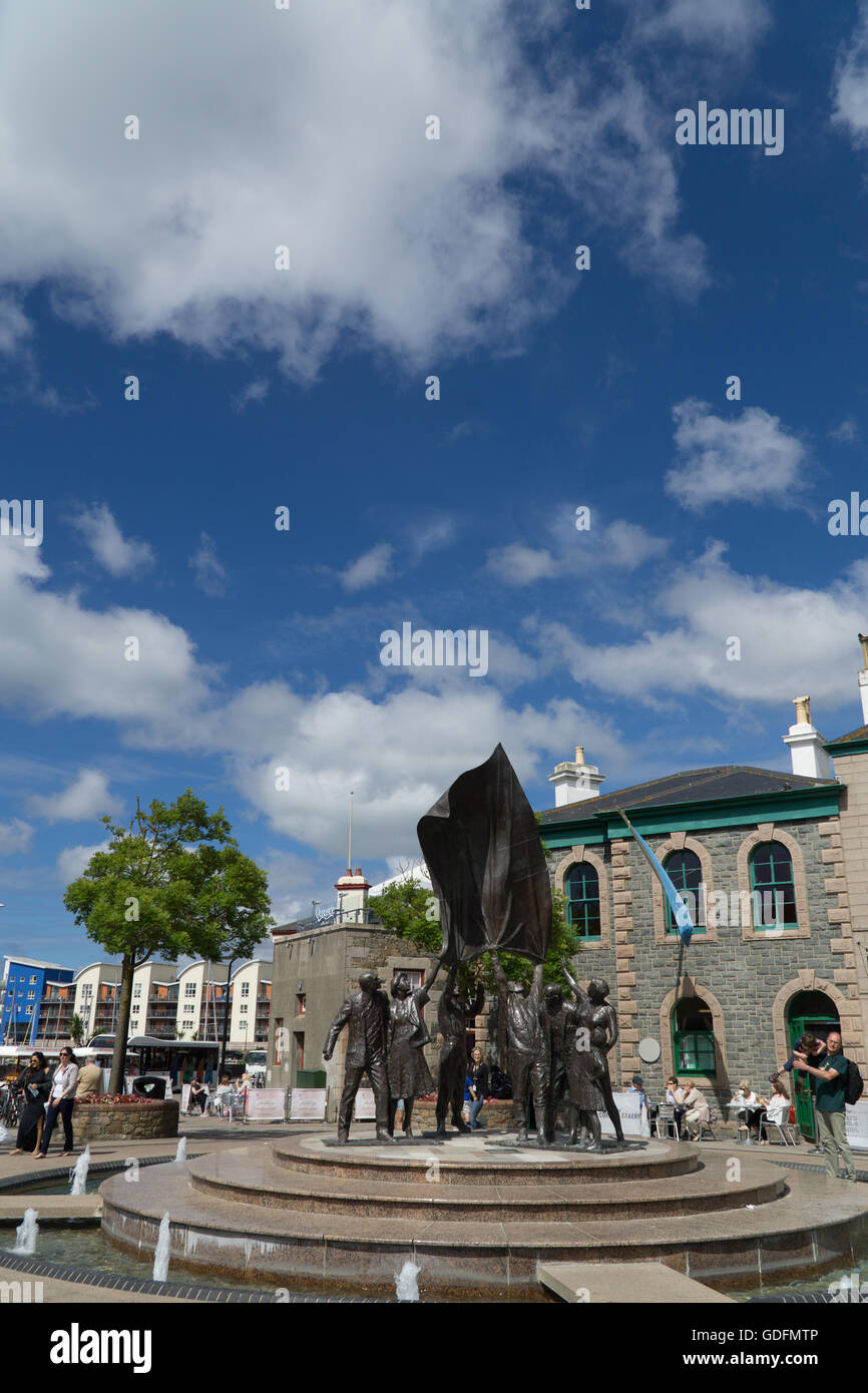 Befreiung Square,Jersey,St.Helier,Channel Inseln Stockfoto