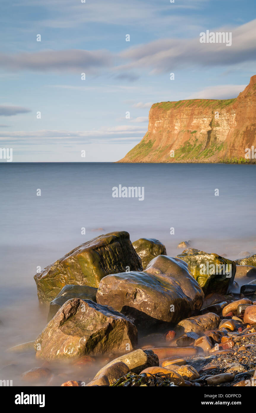 Östlich von Saltburn by-the-Sea, Huntcliff oder Jagd-Klippe Stockfoto