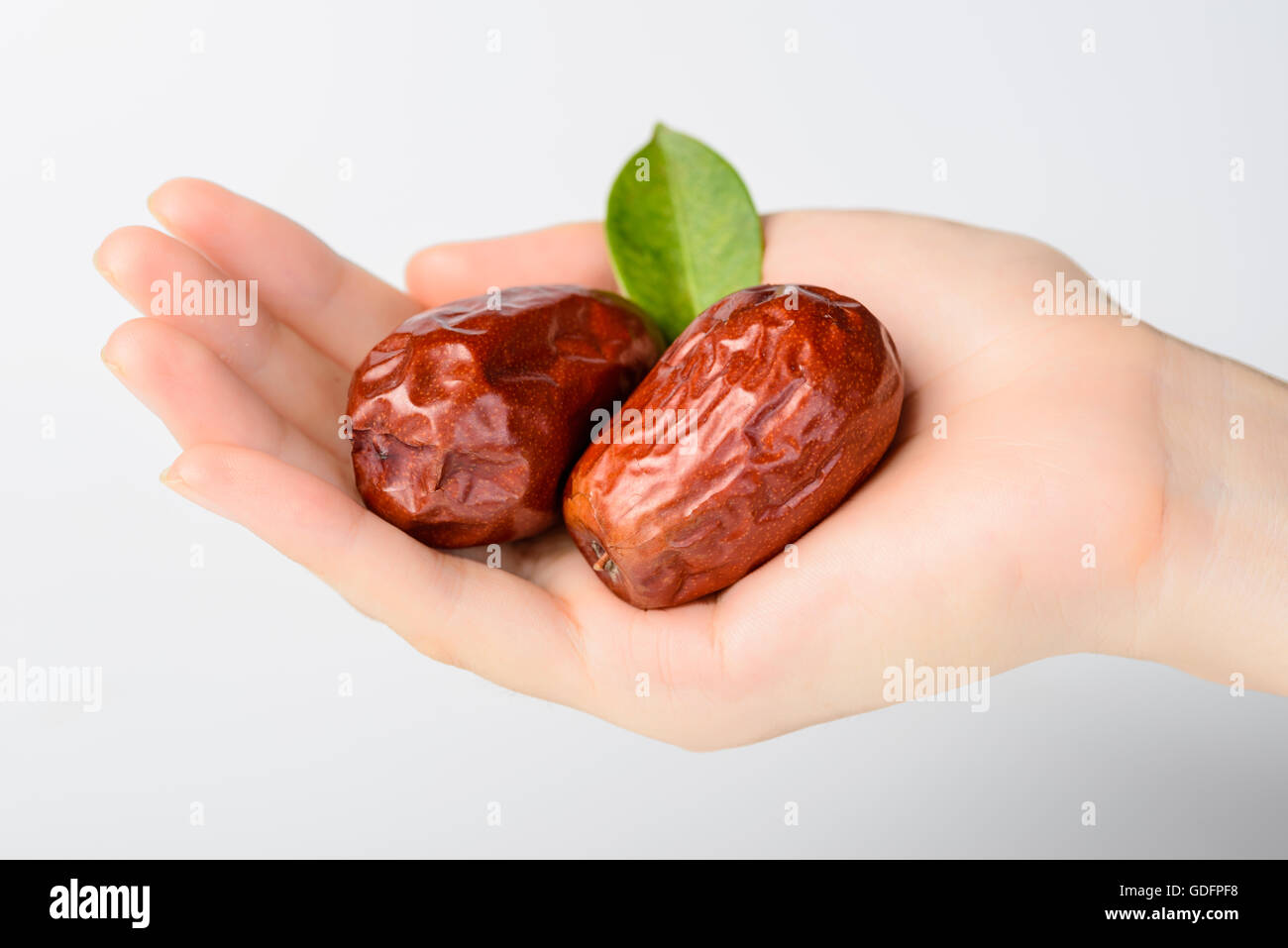 getrocknete Früchte Datum, Jujube Trockenfrüchte Stockfoto