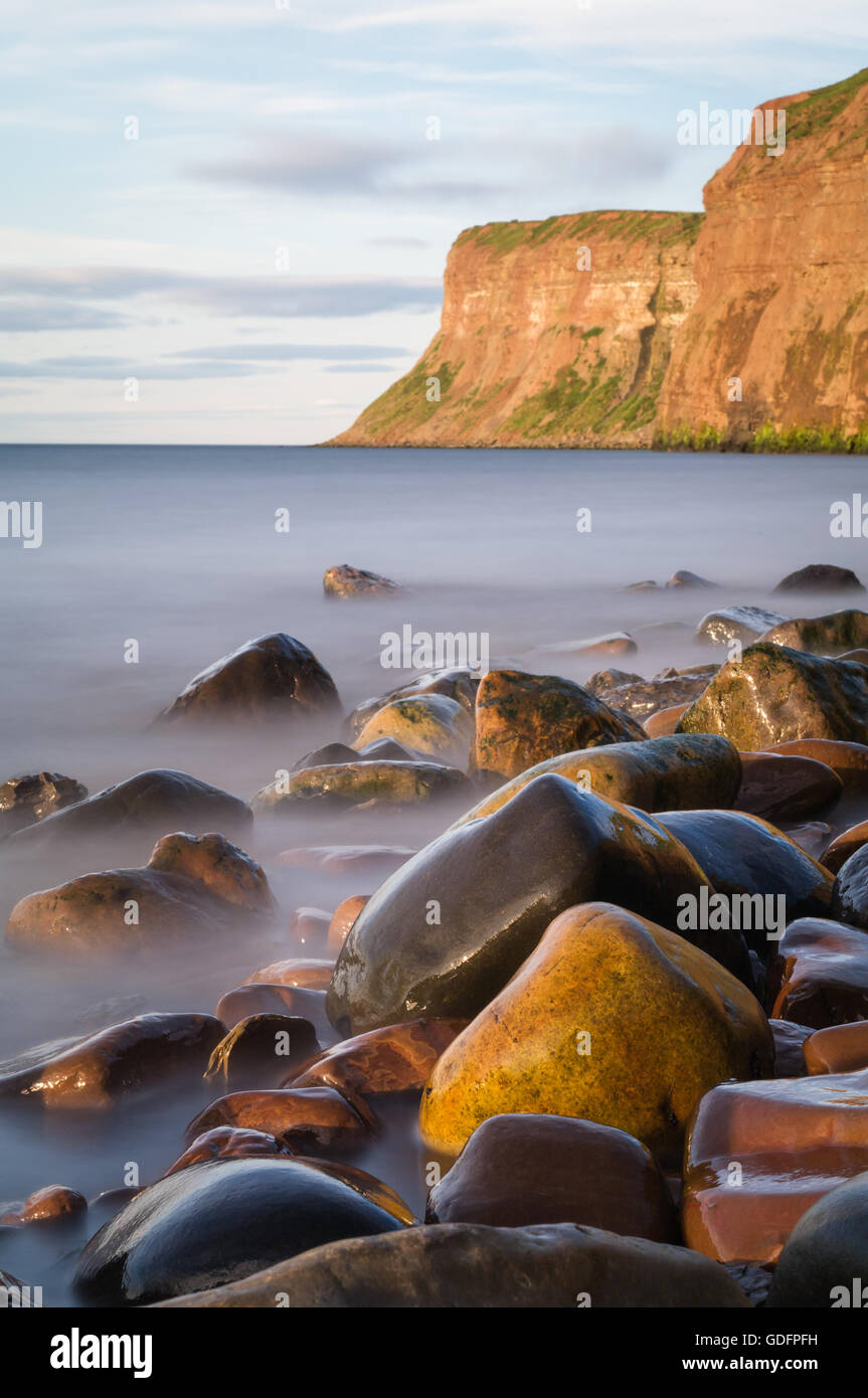 Östlich von Saltburn by-the-Sea, Huntcliff oder Jagd-Klippe Stockfoto