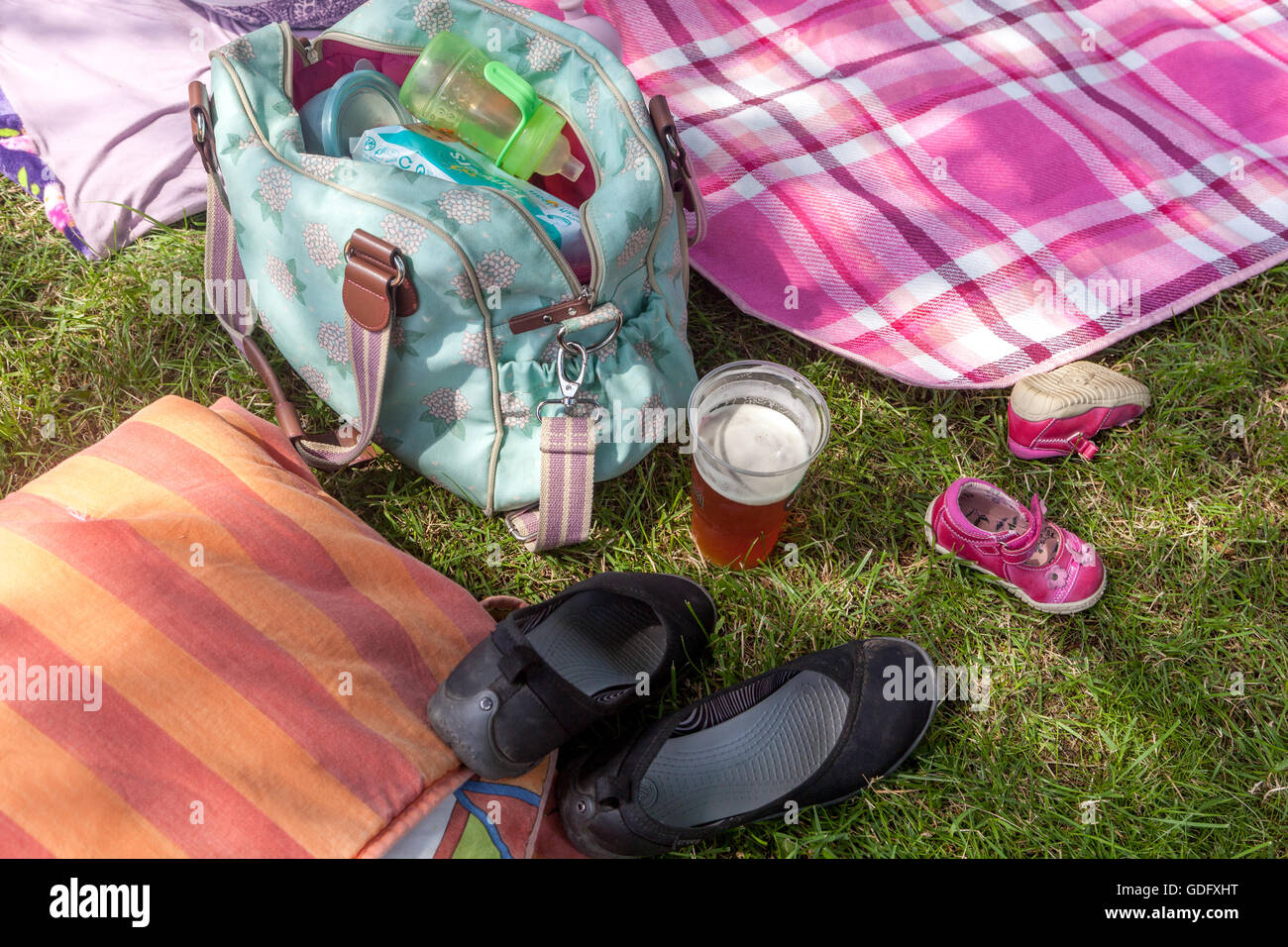 Sommer-Picknick, Stillleben Stockfoto