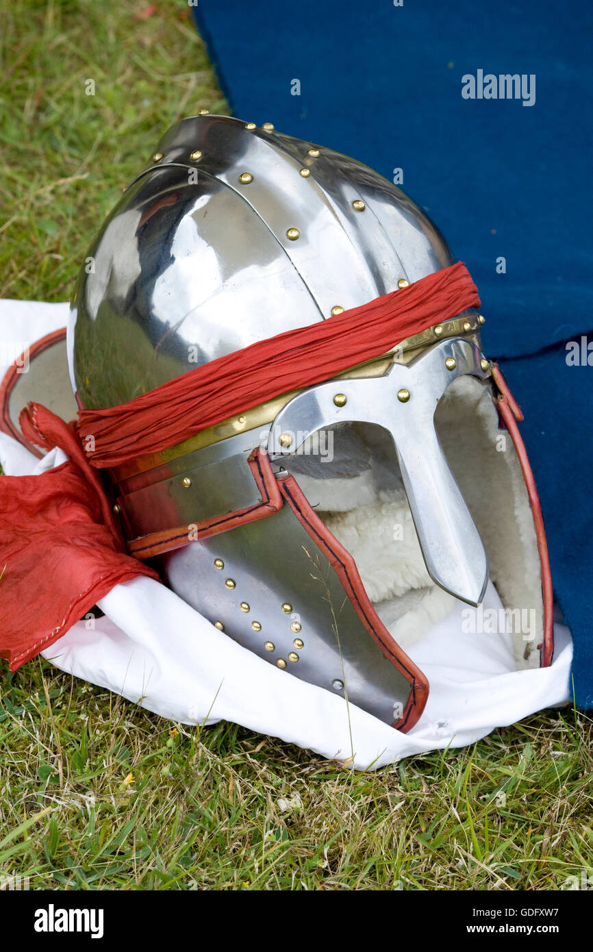Deurne Römische Kavallerie Helm Stockfoto