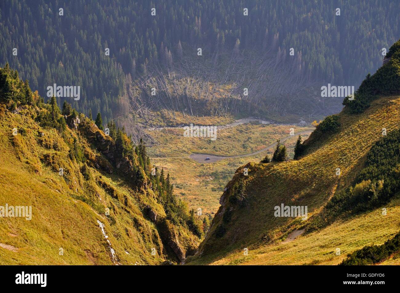 Blick von der Trail in Tatra National Park, Polen Stockfoto