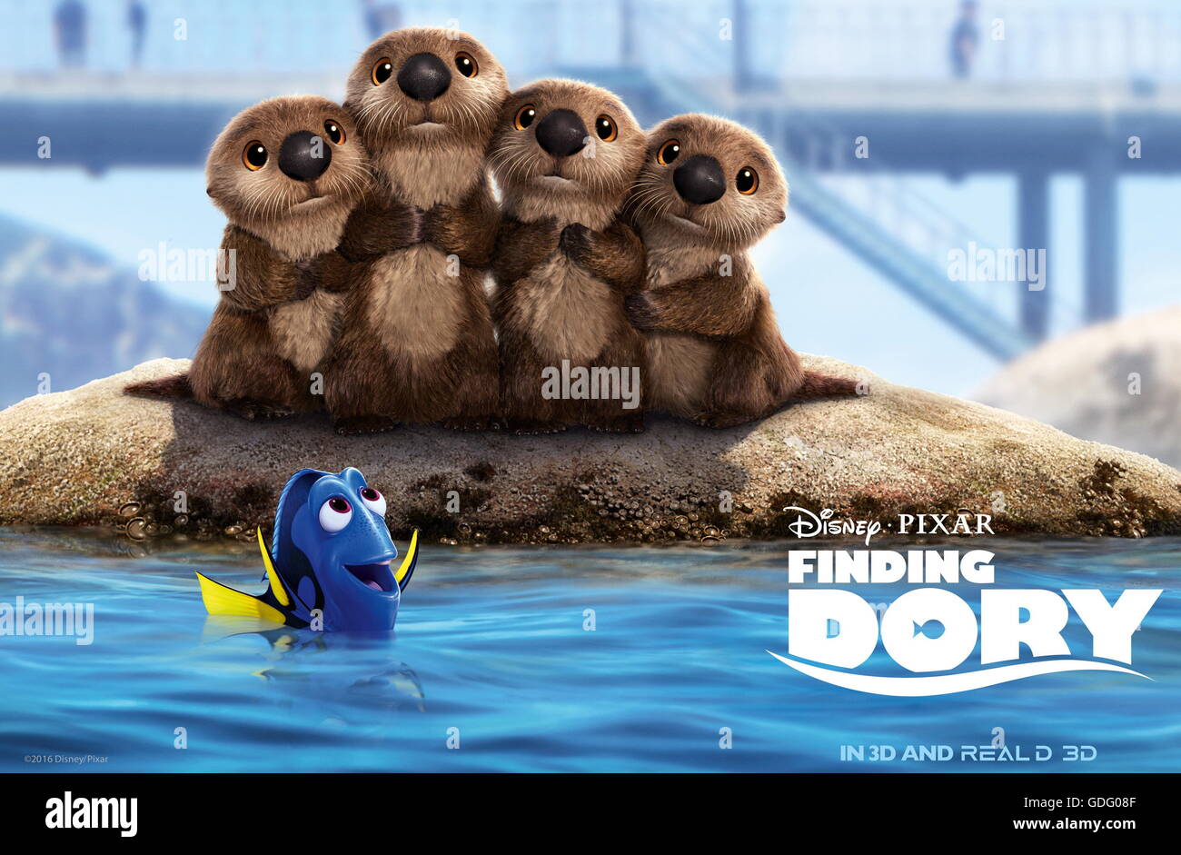 Erscheinungsdatum: 17. Juni 2016 Titel: Suche nach Dory STUDIO: Pixar Animation DIRECTOR: Andrew Stanton, Angus MacLane PLOT: freundlich aber vergesslich blue Tang Fisch vereint mit ihren lieben und jeder lernt ein paar Dinge über die wahre Bedeutung der Familie auf dem Weg. Darsteller: Ellen DeGeneres, Albert Brooks, Ed O'Neill (Credit: C Pixar/Unterhaltung Bilder /) Stockfoto