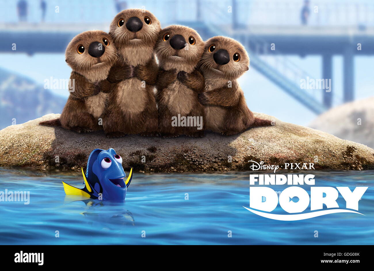 Erscheinungsdatum: 17. Juni 2016 Titel: Suche nach Dory STUDIO: Pixar Animation DIRECTOR: Andrew Stanton, Angus MacLane PLOT: freundlich aber vergesslich blue Tang Fisch vereint mit ihren lieben und jeder lernt ein paar Dinge über die wahre Bedeutung der Familie auf dem Weg. Darsteller: Ellen DeGeneres, Albert Brooks, Ed O'Neill (Credit: C Pixar/Unterhaltung Bilder /) Stockfoto