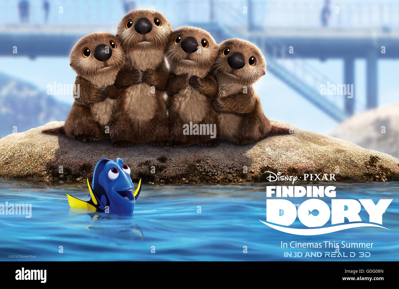 Erscheinungsdatum: 17. Juni 2016 Titel: Suche nach Dory STUDIO: Pixar Animation DIRECTOR: Andrew Stanton, Angus MacLane PLOT: freundlich aber vergesslich blue Tang Fisch vereint mit ihren lieben und jeder lernt ein paar Dinge über die wahre Bedeutung der Familie auf dem Weg. Darsteller: Ellen DeGeneres, Albert Brooks, Ed O'Neill (Credit: C Pixar/Unterhaltung Bilder /) Stockfoto