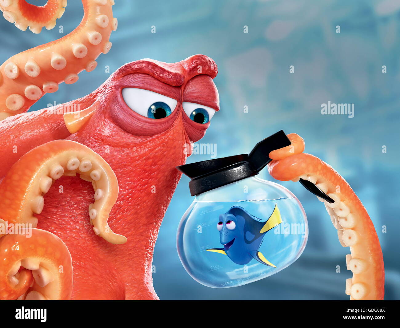 Erscheinungsdatum: 17. Juni 2016 Titel: Suche nach Dory STUDIO: Pixar Animation DIRECTOR: Andrew Stanton, Angus MacLane PLOT: freundlich aber vergesslich blue Tang Fisch vereint mit ihren lieben und jeder lernt ein paar Dinge über die wahre Bedeutung der Familie auf dem Weg. Darsteller: Ellen DeGeneres, Albert Brooks, Ed O'Neill (Credit: C Pixar/Unterhaltung Bilder /) Stockfoto