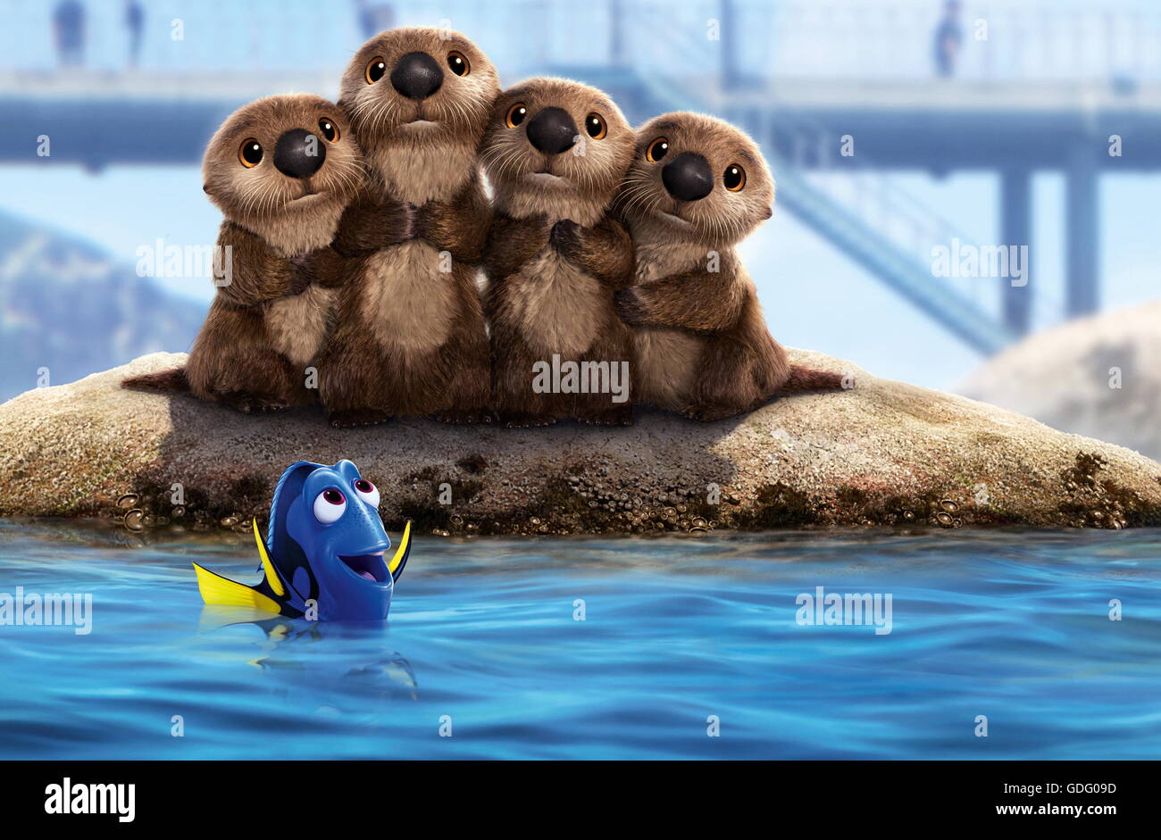 Erscheinungsdatum: 17. Juni 2016 Titel: Suche nach Dory STUDIO: Pixar Animation DIRECTOR: Andrew Stanton, Angus MacLane PLOT: freundlich aber vergesslich blue Tang Fisch vereint mit ihren lieben und jeder lernt ein paar Dinge über die wahre Bedeutung der Familie auf dem Weg. Darsteller: Ellen DeGeneres, Albert Brooks, Ed O'Neill (Credit: C Pixar/Unterhaltung Bilder /) Stockfoto
