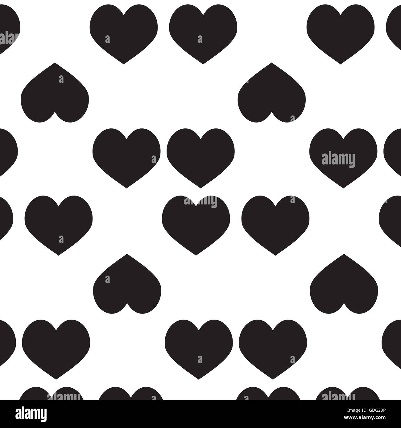 Monochrome Musterdesign Herzen. Valentine Hintergrund und Liebe, Herz-Muster-Vektor-illustration Stockfoto