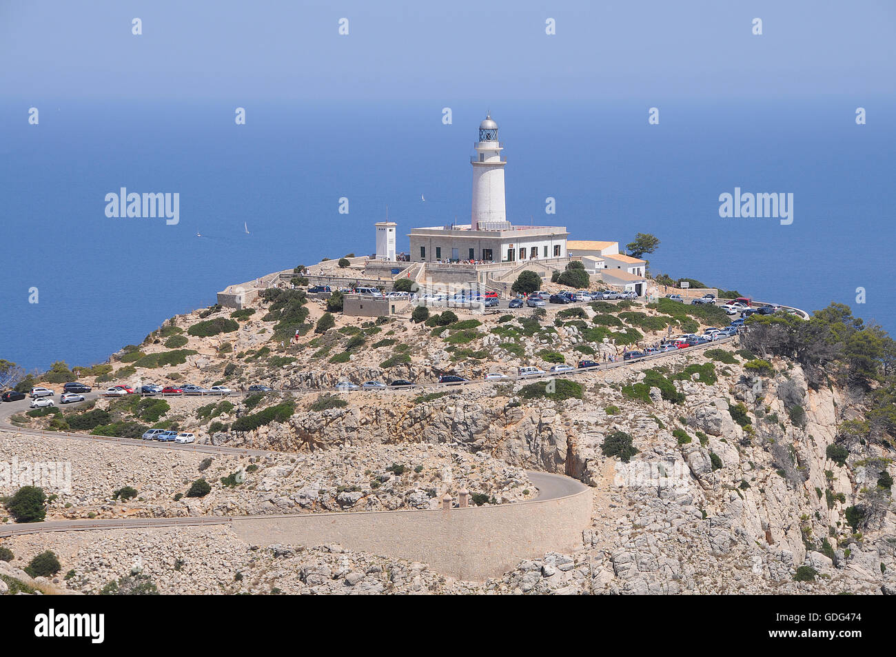 Leuchtturm, Leuchtturm, Mallorca, Balearen, Cap Formentor Stockfoto