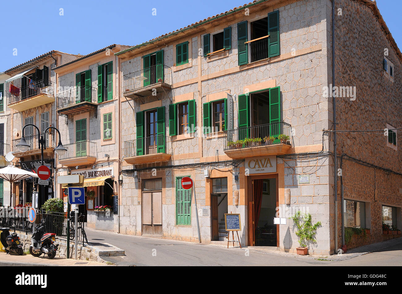Straße in Soller, Mallorca, Balearen Stockfoto