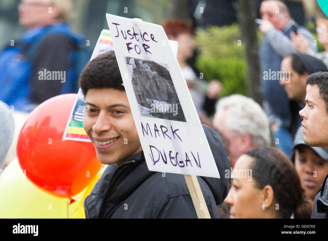 Black lebt Rolle Demonstration im Stadtzentrum von Liverpool, Merseyside, UK Stockfoto