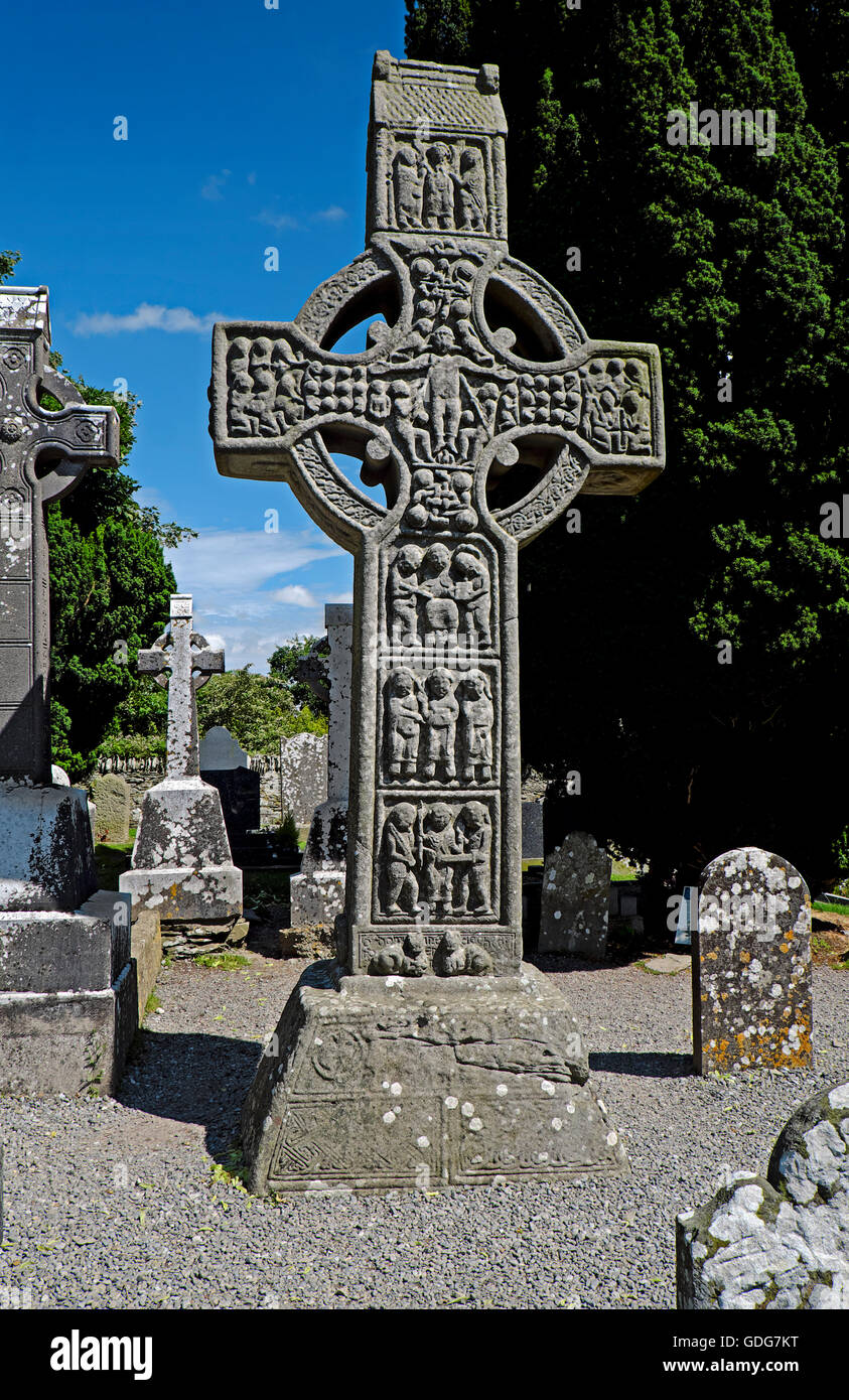 Keltisches Kreuz Monsterboice Irland Stockfoto