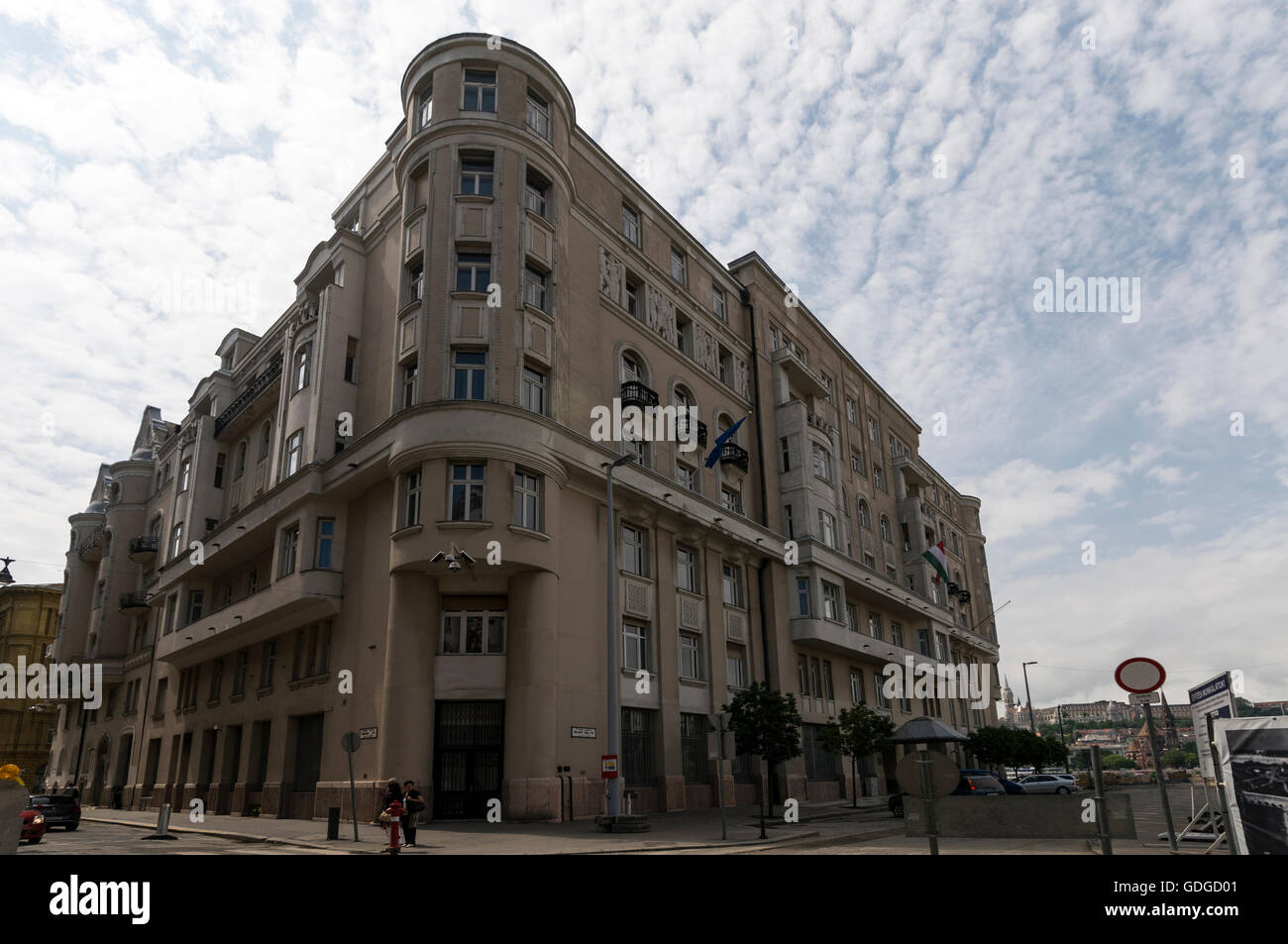 Ministerium für öffentliche Verwaltung und Justiz in Kossuth Lajos tér, Budapest, Ungarn Stockfoto