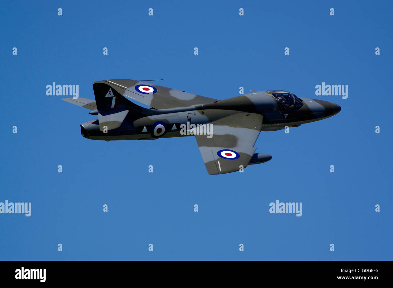 Hawker Hunter T7 WV372, G-BXFI, Shoreham Air Display, Stockfoto