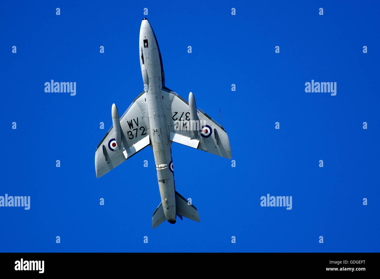Hawker Hunter T7 WV372, G-BXFI, Shoreham Air Display, Stockfoto