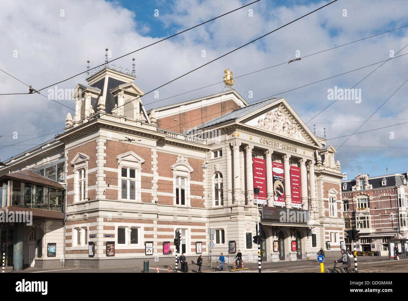 Der Konzertsaal in Amsterdam, Holland, Niederlande. Stockfoto