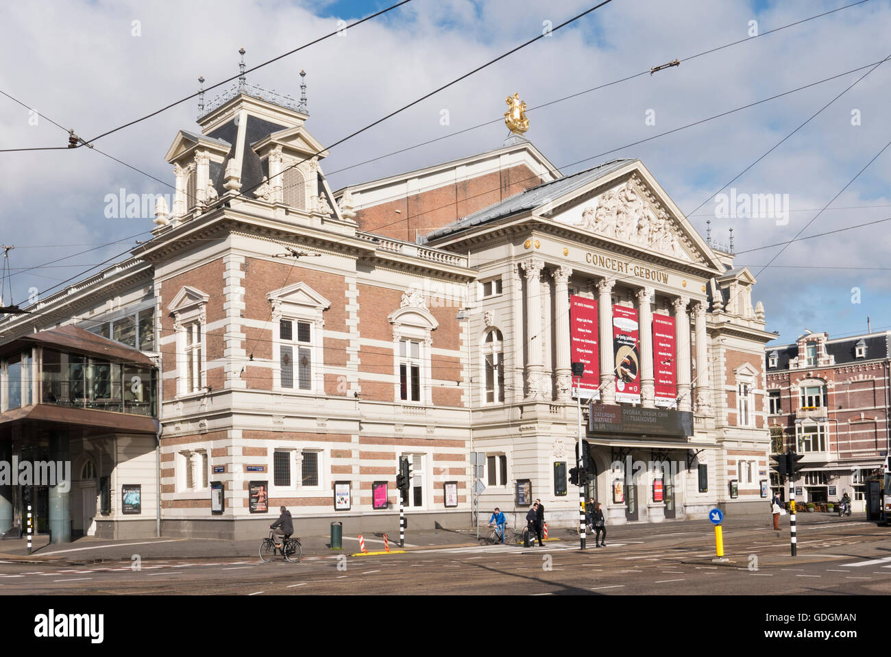 Der Konzertsaal in Amsterdam, Holland, Niederlande. Stockfoto