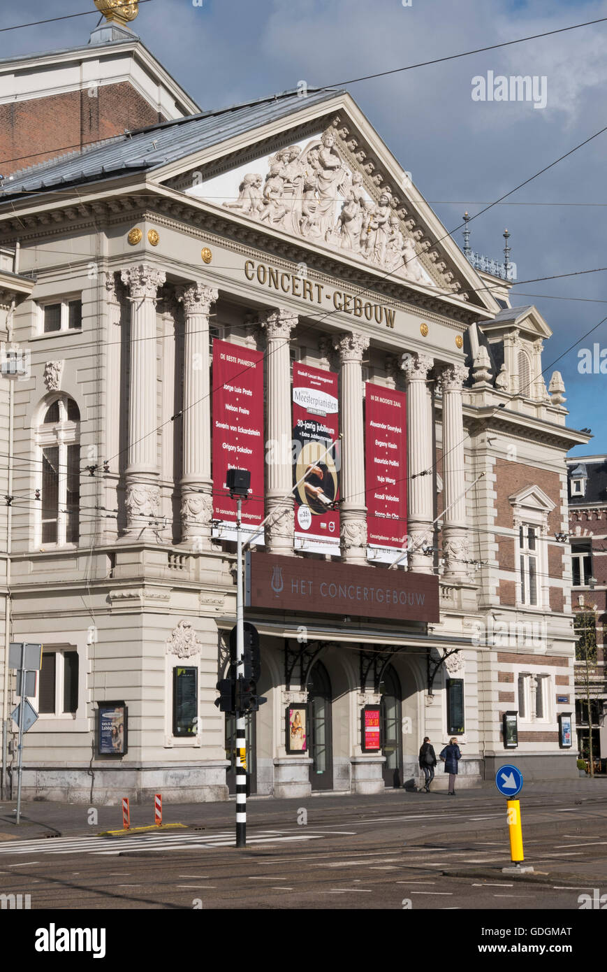 Der Konzertsaal in Amsterdam, Holland, Niederlande. Stockfoto