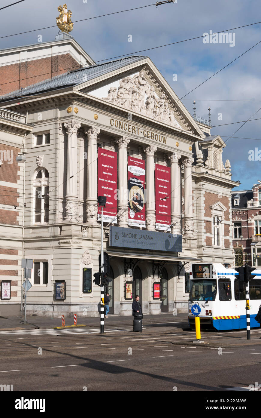 Der Konzertsaal in Amsterdam, Holland, Niederlande. Stockfoto