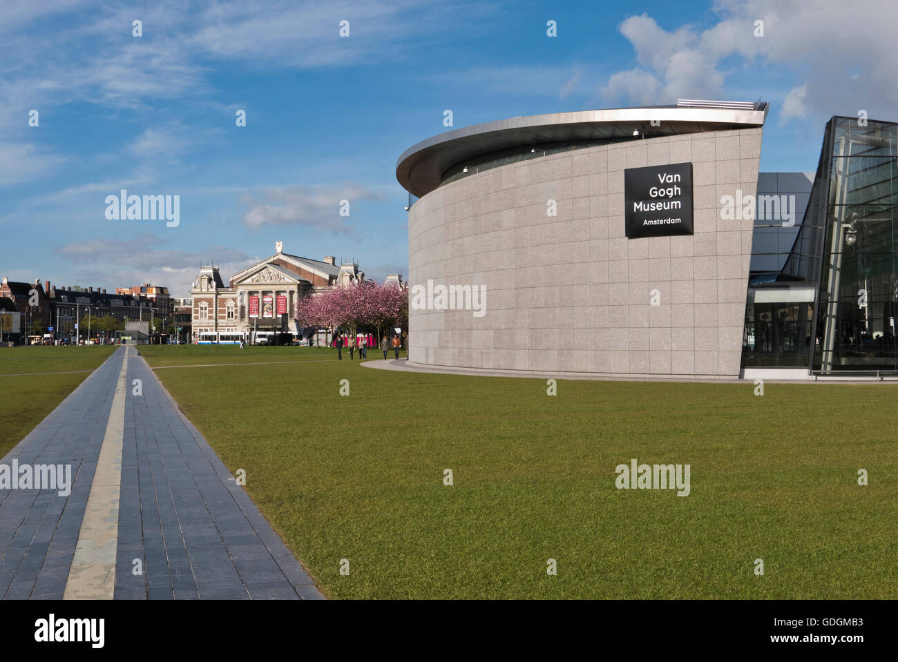 Van Gogh Museum in Amsterdam, Holland, Niederlande. Stockfoto