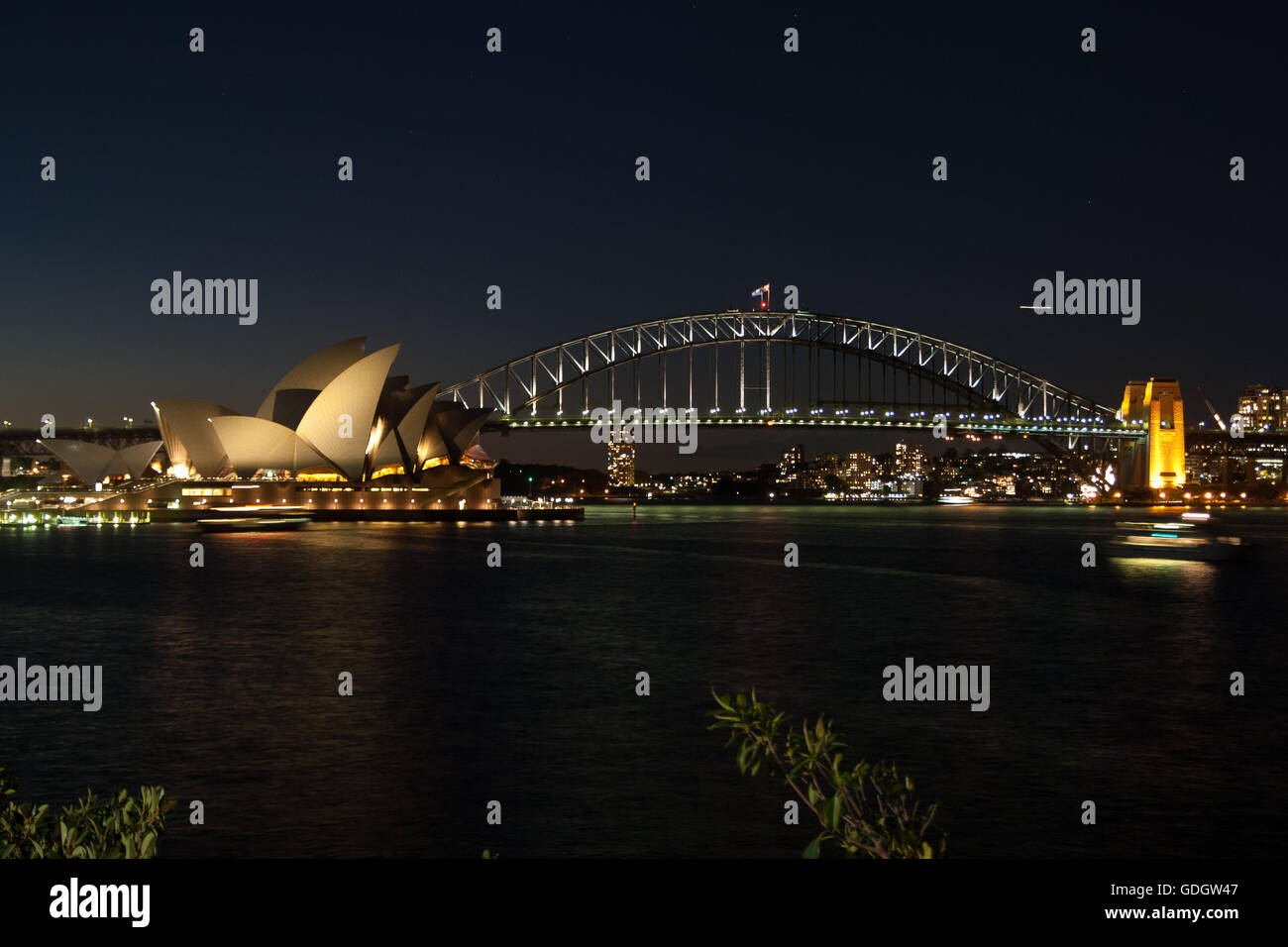 Sidney Opera nightshot Stockfoto