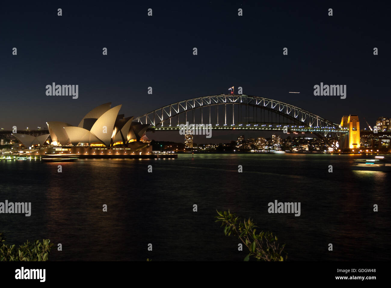 Sidney Opera nightshot Stockfoto