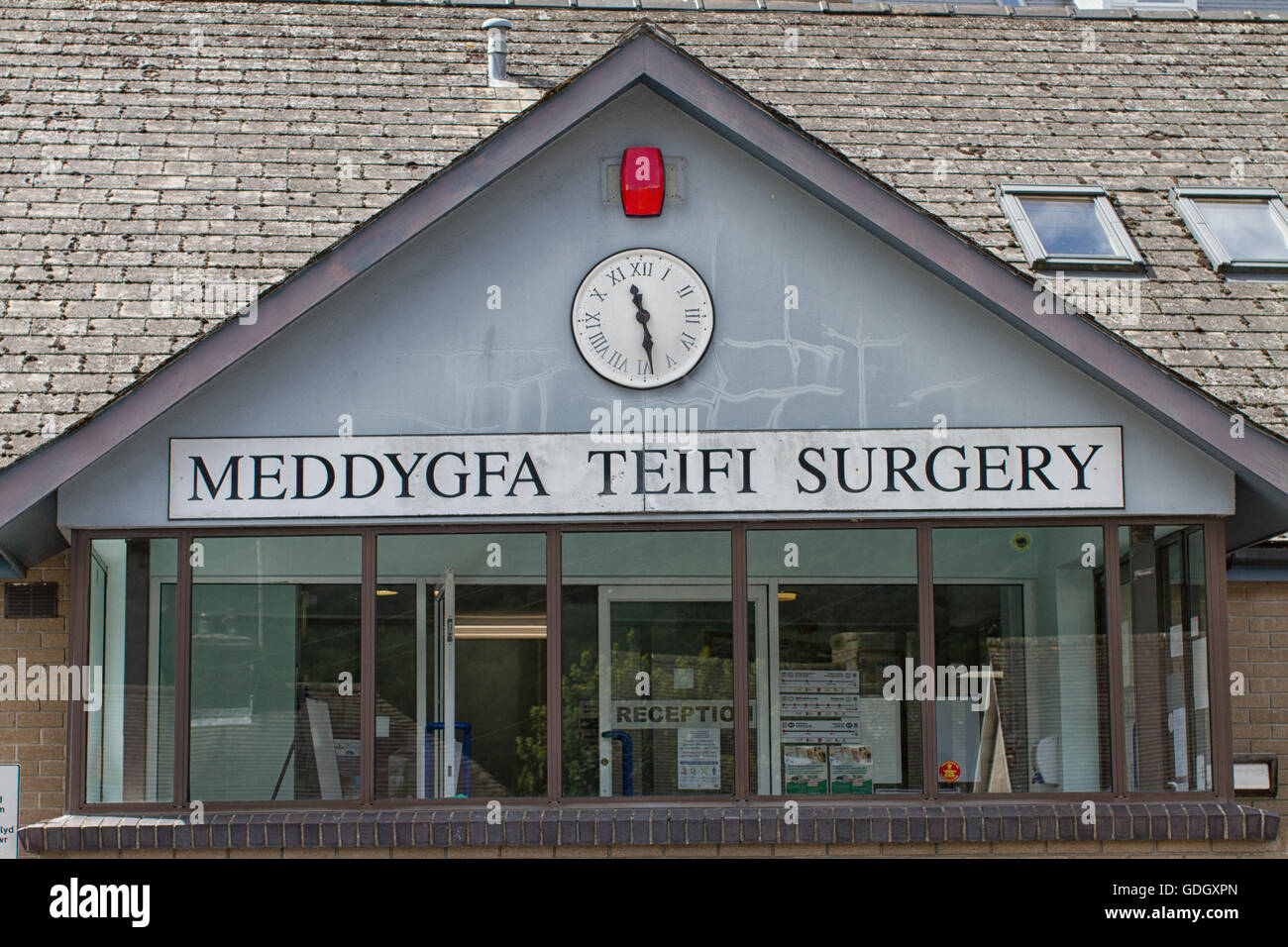 Ärzte Chirurgie in Llandysul ist es Name ist Meddygfa Teifi Chirurgie. Stockfoto