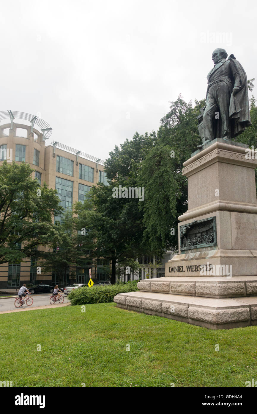 Daniel Webster-Memorial in Washington DC Stockfoto