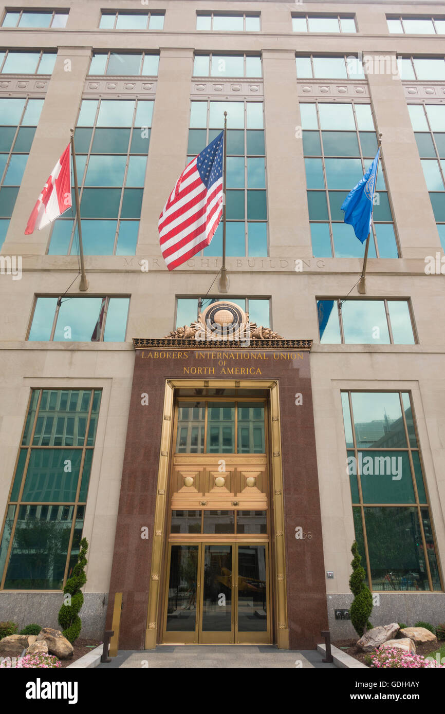 Arbeiter International Union of North America Washington DC Stockfoto