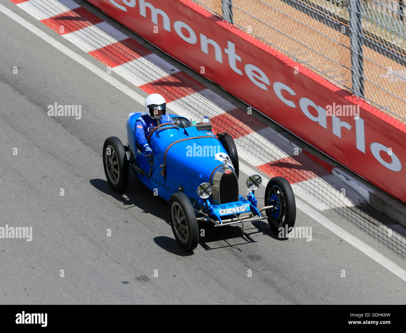 Bugatti 35 von 1925, 10. Grand Prix Monaco Historique 2016, Monte Carlo, Monaco Stockfoto