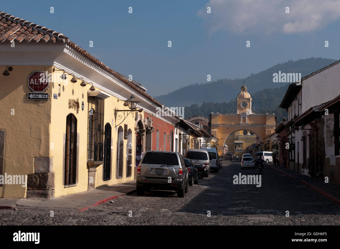 Santa Catalina Arch, Antigua, Guatemala, Mittelamerika Stockfoto