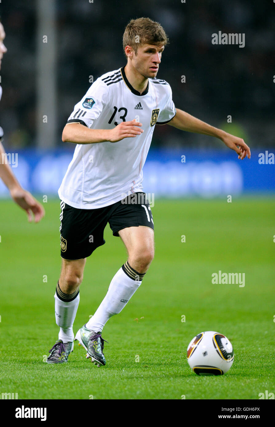 Thomas Mueller, Qualifikation für die UEFA Fußball-Europameisterschaft 2012, Deutschland - Aserbaidschan 6:1 Stockfoto