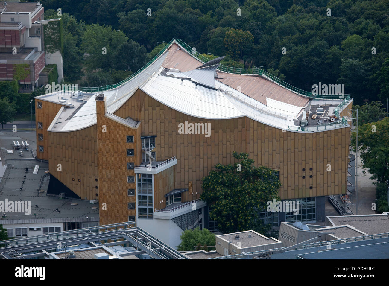 Konzertsaal der Philharmonie, Berlin Stockfoto