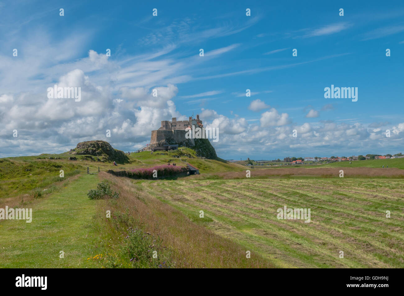 Lindisfarne Schloß, Lindisfarne Holy Island Northumberland England Stockfoto