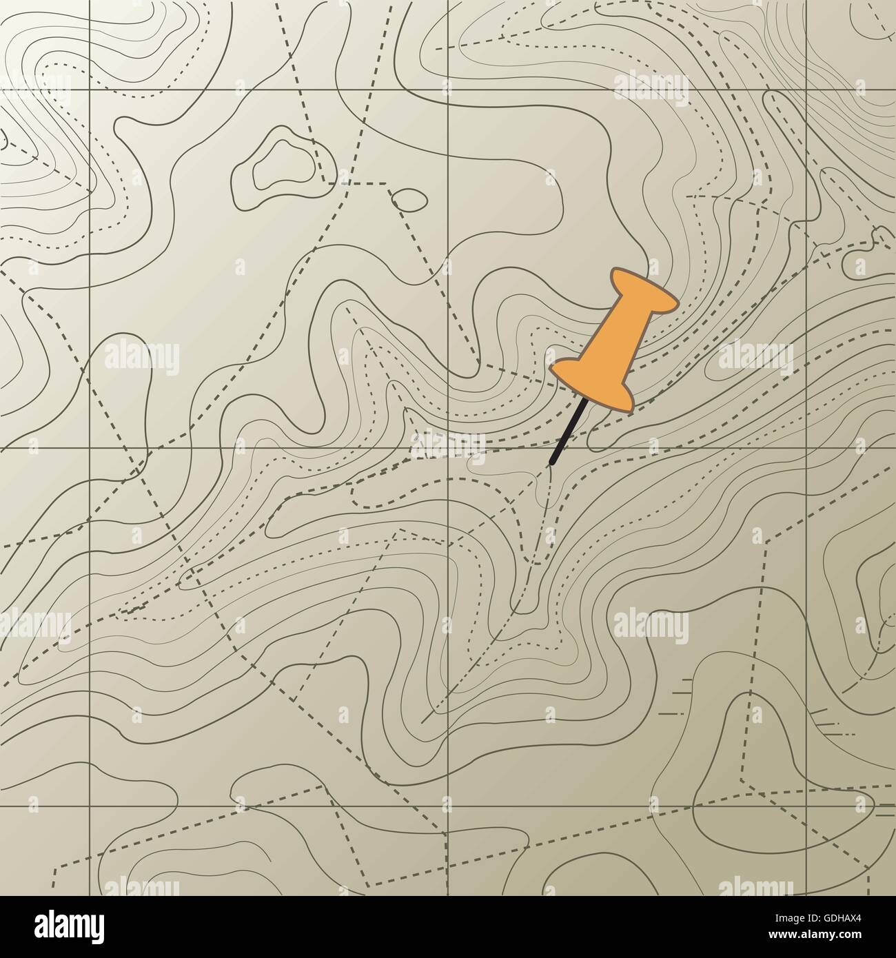 Topographie Landkarte Hintergrund Stock Vektor
